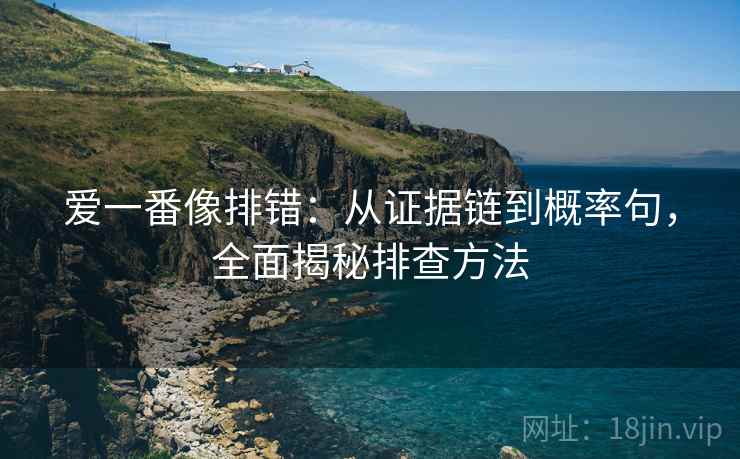 爱一番像排错：从证据链到概率句，全面揭秘排查方法